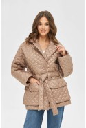 Demi-season Jacket Mila Nova K-168 cappuccino