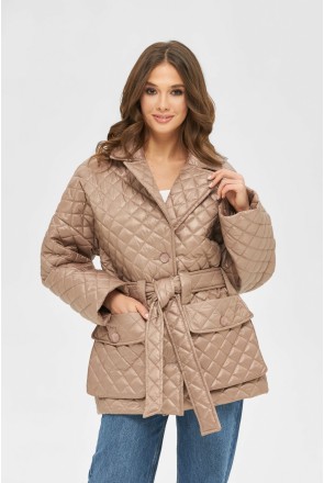 Demi-season Jacket Mila Nova K-168 cappuccino