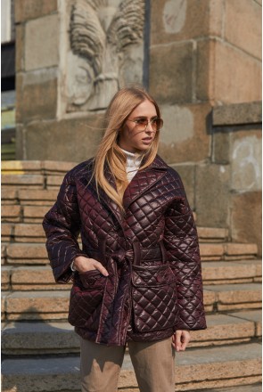 Demi-season Jacket Mila Nova K-201 bordeaux