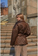 Demi-season Jacket Mila Nova K-201 chocolate