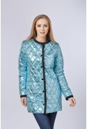 Demi-season Jacket Mila Nova K-60 metallic blue