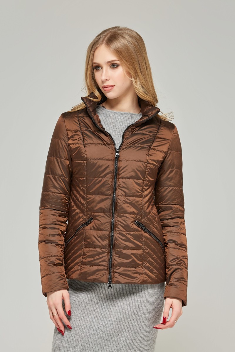 Demi-season Jacket Mila Nova K-63x chocolate