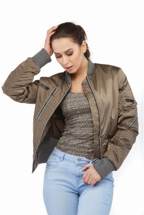 Demi-season Jacket Mila Nova KV-13 cappuccino