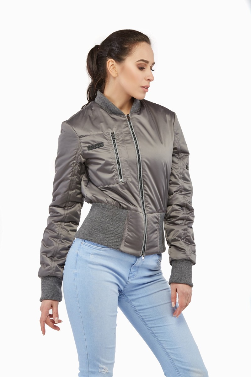 Demi-season Jacket Mila Nova KV-13 grey