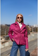 Demi-season Jacket Mila Nova K-192 Raspberry