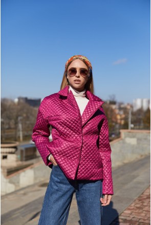 Demi-season Jacket Mila Nova K-192 Raspberry