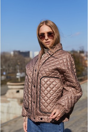 Demi-season Jacket Mila Nova K-169 cappuccino