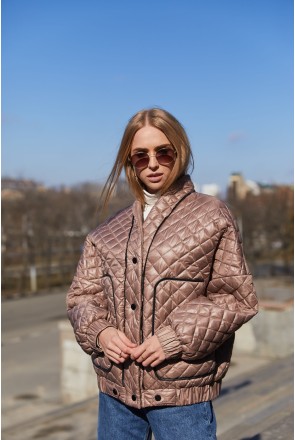 Demi-season Jacket Mila Nova K-169 cappuccino