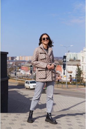 Demi-season Jacket Mila Nova PV-259 cappuccino