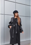 Demi-season Coat Mila Nova PV-184 black