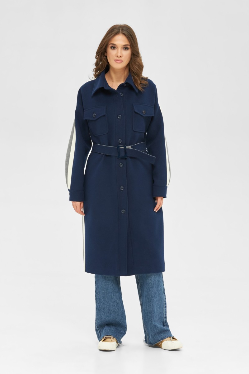 Demi-season Coat Mila Nova PV-244 blue