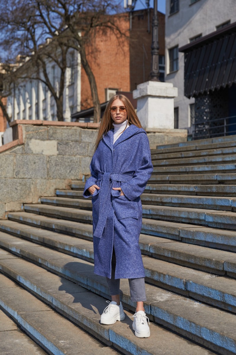 Demi-season Coat Mila Nova PV-239 blue