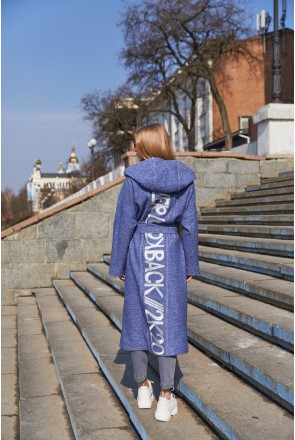 Demi-season Coat Mila Nova PV-239 blue