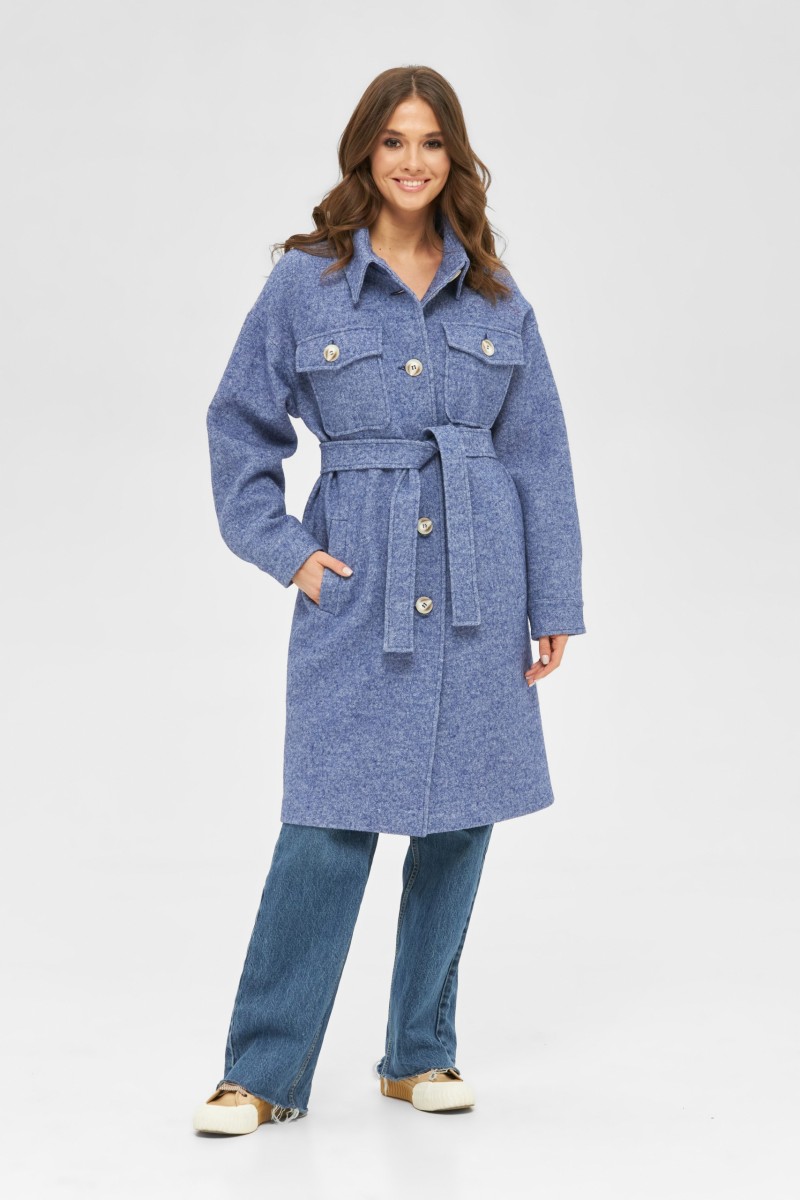 Demi-season Coat Mila Nova PV-251 blue