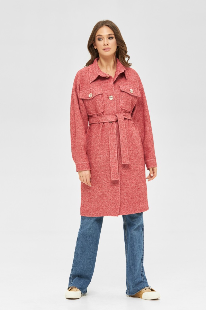 Demi-season Coat Mila Nova PV-251 red