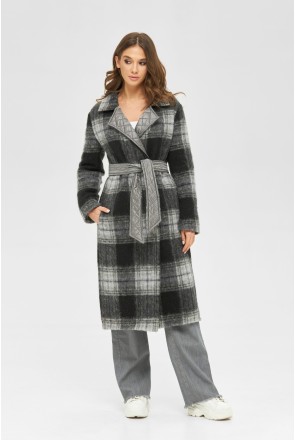 Demi-season Coat Mila Nova PV-68 grey check