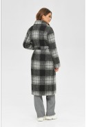 Demi-season Coat Mila Nova PV-68 grey check