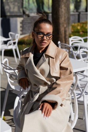 Coat Mila Nova PV-184 beige