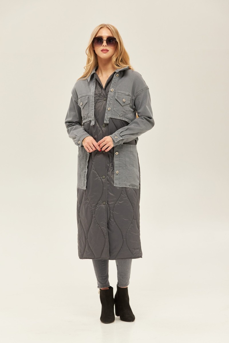 Demi-season Raincoat Mila Nova PV-150 grey