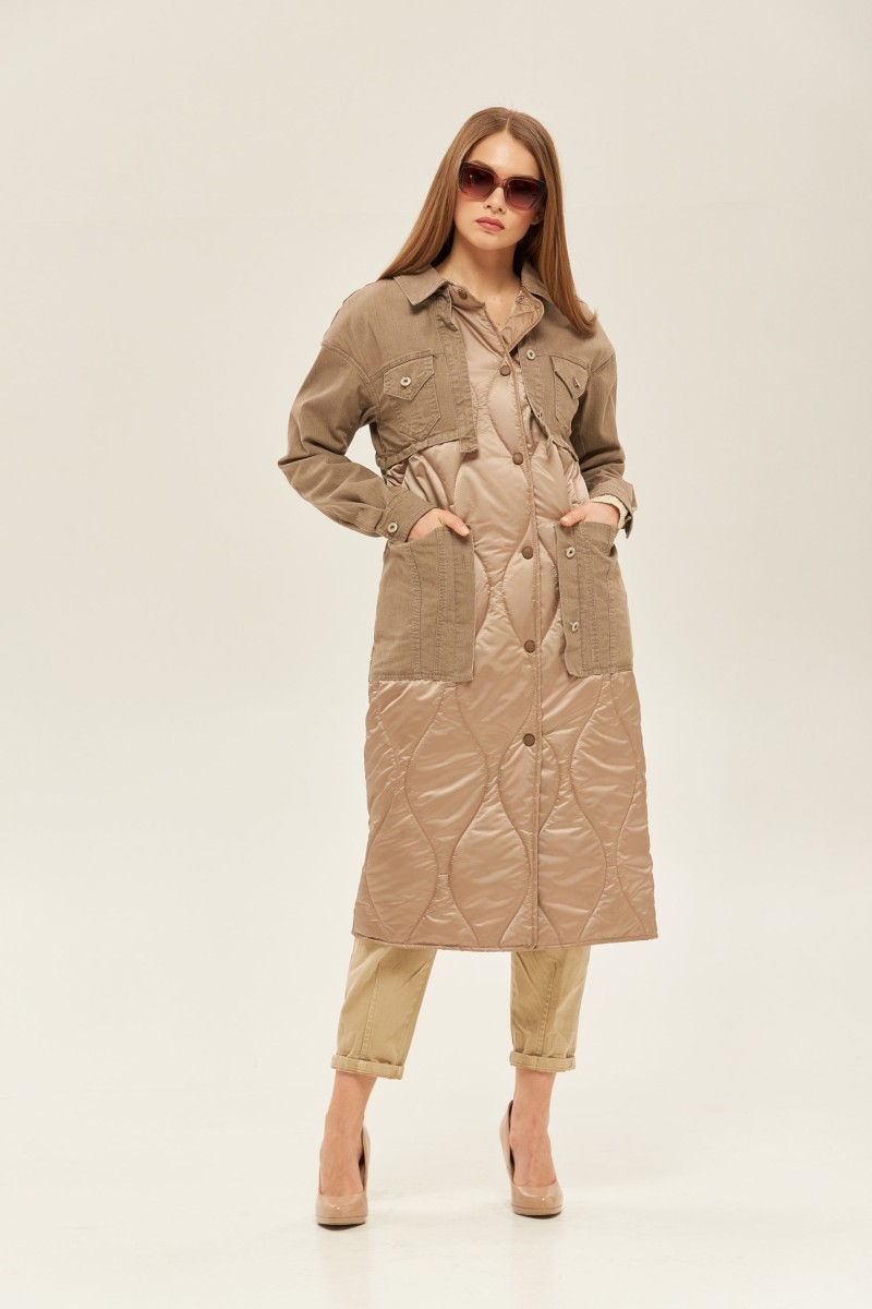 Demi-season Raincoat Mila Nova PV-150 cappuccino