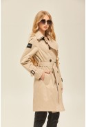 Demi-season Trench Coat Mila Nova PV-162 beige