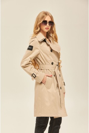 Demi-season Trench Coat Mila Nova PV-162 beige