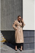 Demi-season Trench Coat Mila Nova PV-180 beige