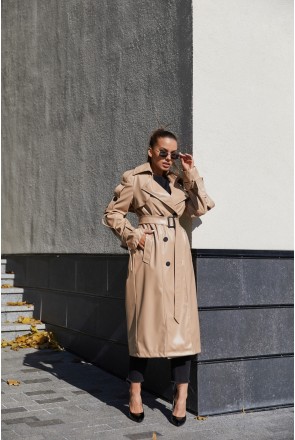 Demi-season Trench Coat Mila Nova PV-180 beige