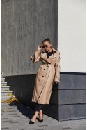 Demi-season Trench Coat Mila Nova PV-180 beige