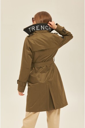 Demi-season Trench Coat Mila Nova PV-162 khaki