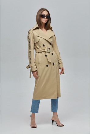 Demi-season Trench Coat Mila Nova Q-44 beige