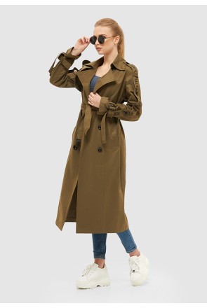 Demi-season Trench Coat Mila Nova Q-44 khaki