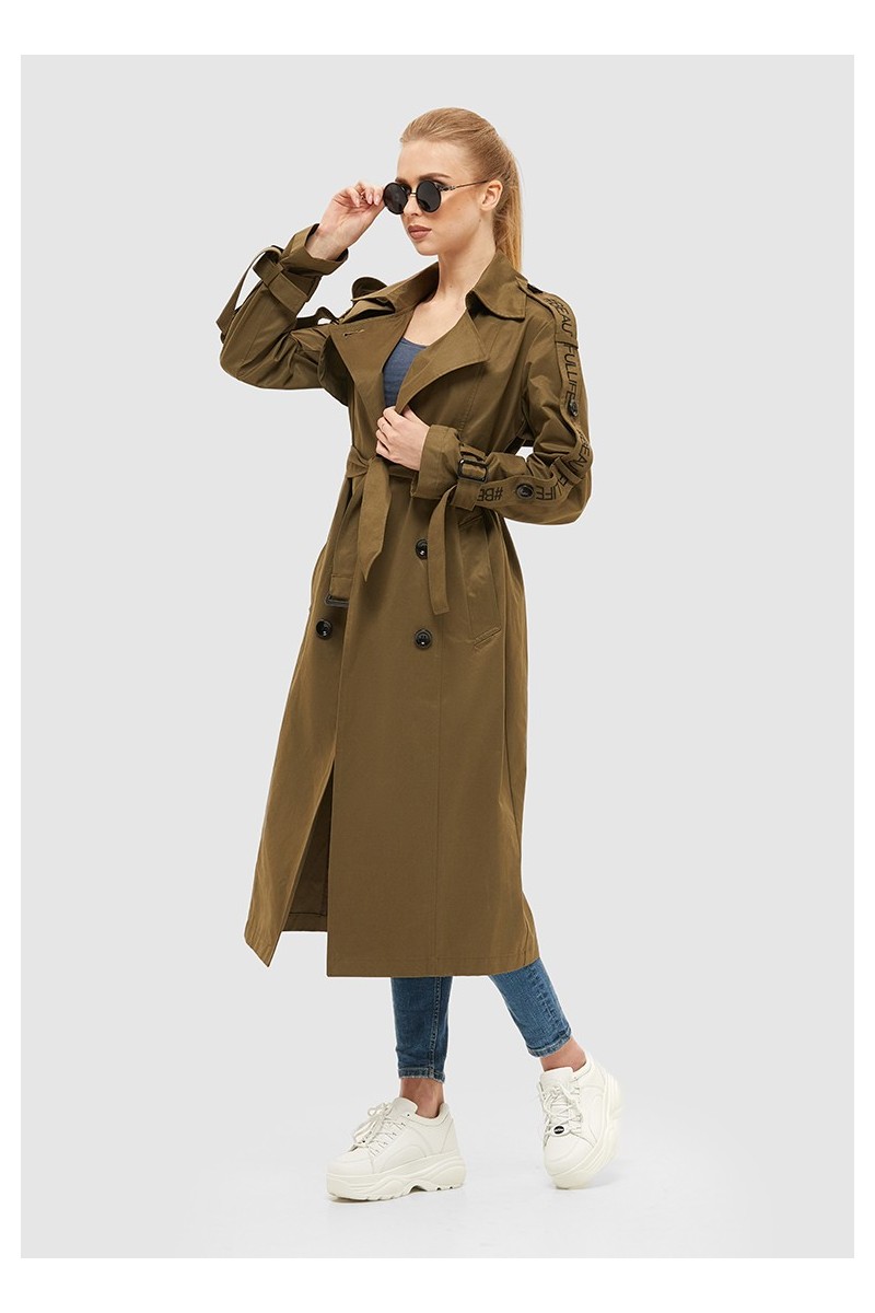 Demi-season Trench Coat Mila Nova Q-44 khaki