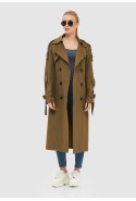 Demi-season Trench Coat Mila Nova Q-44 khaki