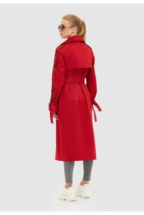 Demi-season Trench Coat Mila Nova Q-44 red