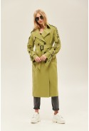 Demi-season Trench Coat Mila Nova Q-44 olive