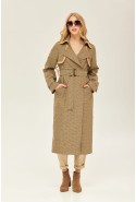 Demi-season Trench Coat Mila Nova Q-59 khaki