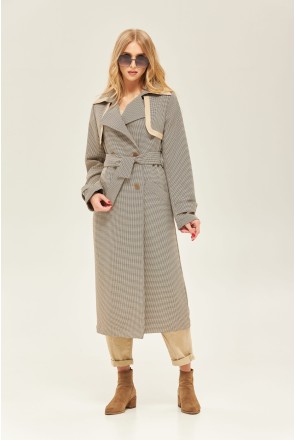 Demi-season Trench Coat Mila Nova Q-59 cappuccino