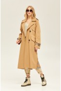 Demi-season Trench Coat Mila Nova Q-73 beige+black