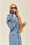 Demi-season Trench Coat Mila Nova PV-162 denim