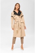 Demi-season Trench Coat Mila Nova Q-85 beige