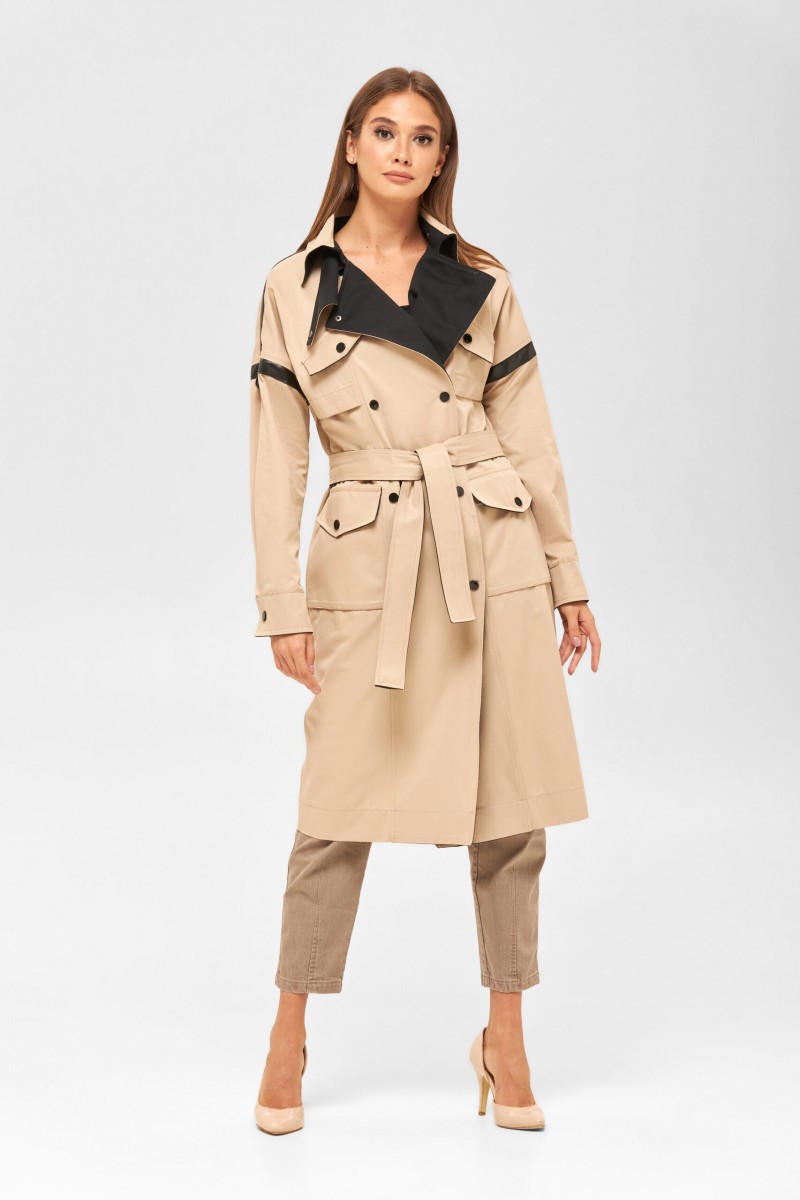 Demi-season Trench Coat Mila Nova Q-85 beige