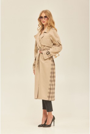 Demi-season Trench Coat Mila Nova Q-73 beige