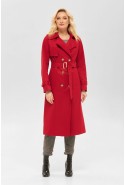 Demi-season Trench Coat Mila Nova Q-88 red