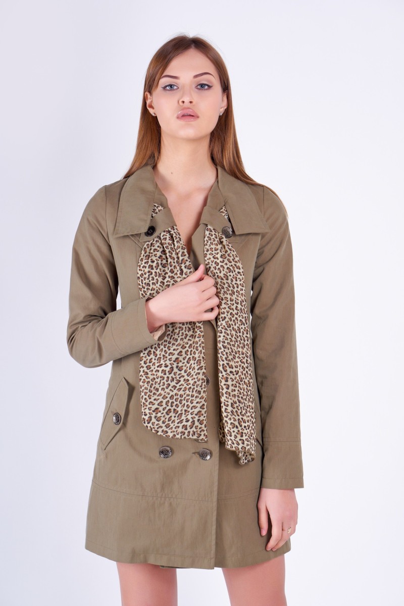 Demi-season Trench Coat Mila Nova C-68 khaki