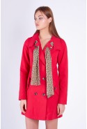 Demi-season Trench Coat Mila Nova C-68 red