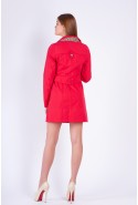 Demi-season Trench Coat Mila Nova C-68 red