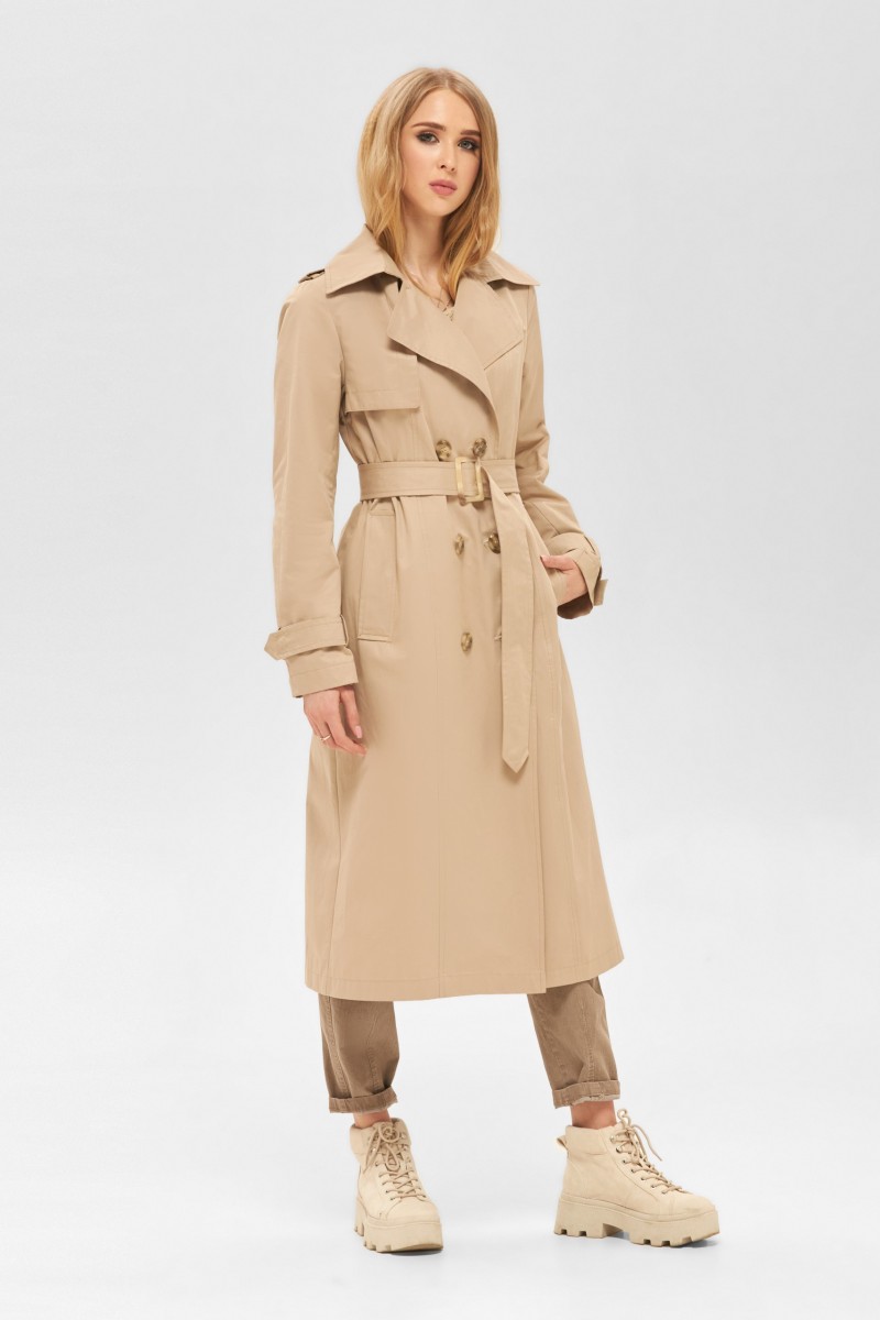 Demi-season Trench Coat Mila Nova Q-88 ex beige