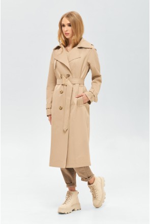 Demi-season Trench Coat Mila Nova Q-88 ex beige