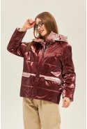 Demi-season Jacket Mila Nova K-151 bordeaux